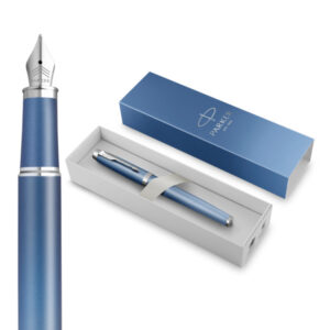 pluma estilográfica parker im writing rituals azul