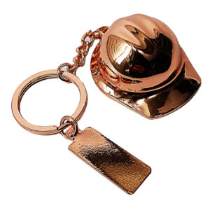 LLAVERO METAL COBRE CASCO MINERO K50